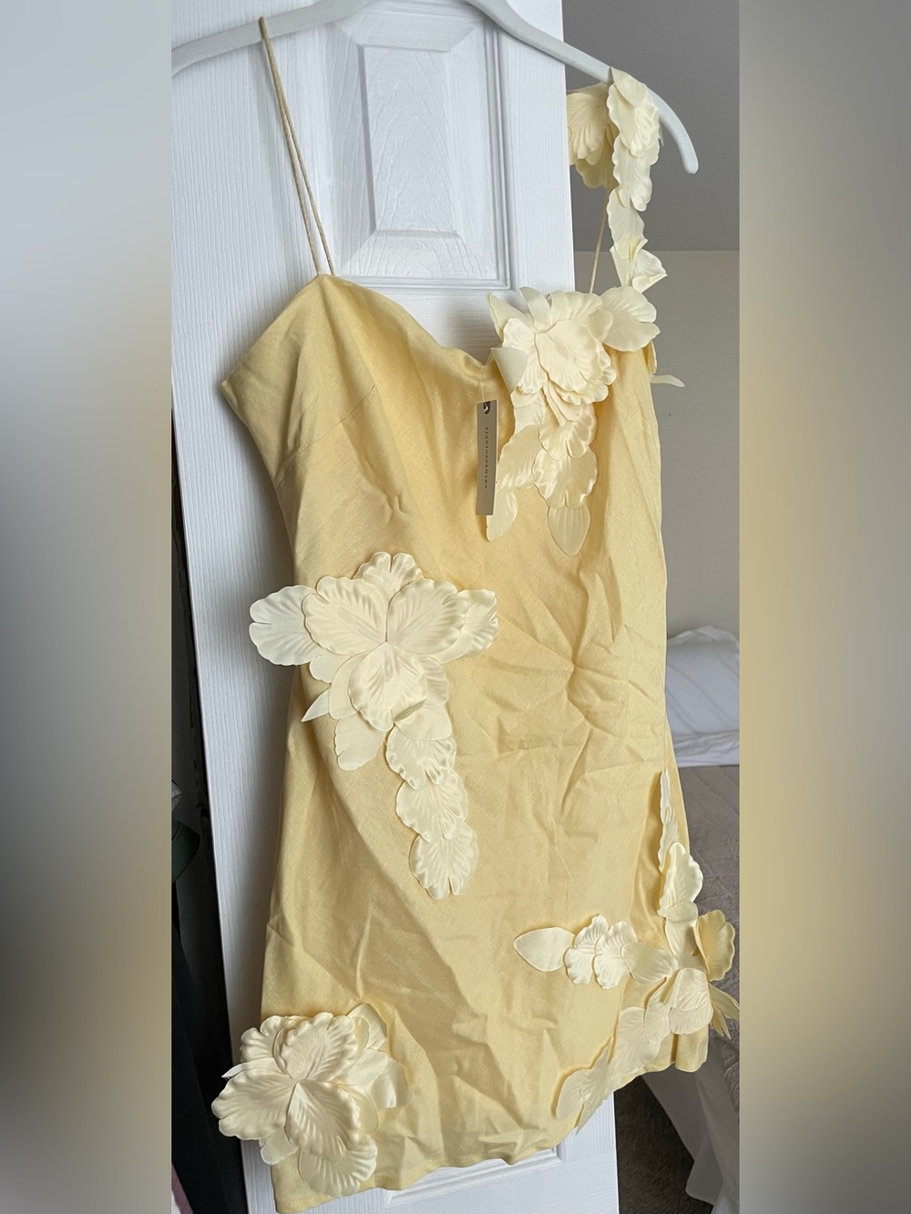 Women’s S Anthropologie Yellow Floral Dress